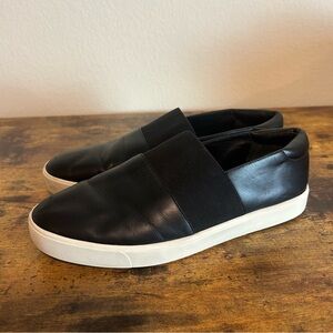 Women’s Vince Corbin Black leather slip on loafer / sneaker